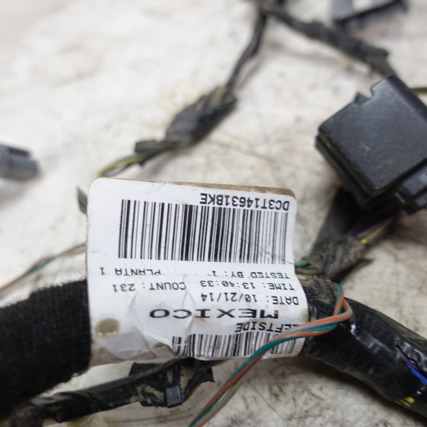 2013 2014 2015 2016 Ford F250 F350 Driver Left Front Door Wire Harness Damage