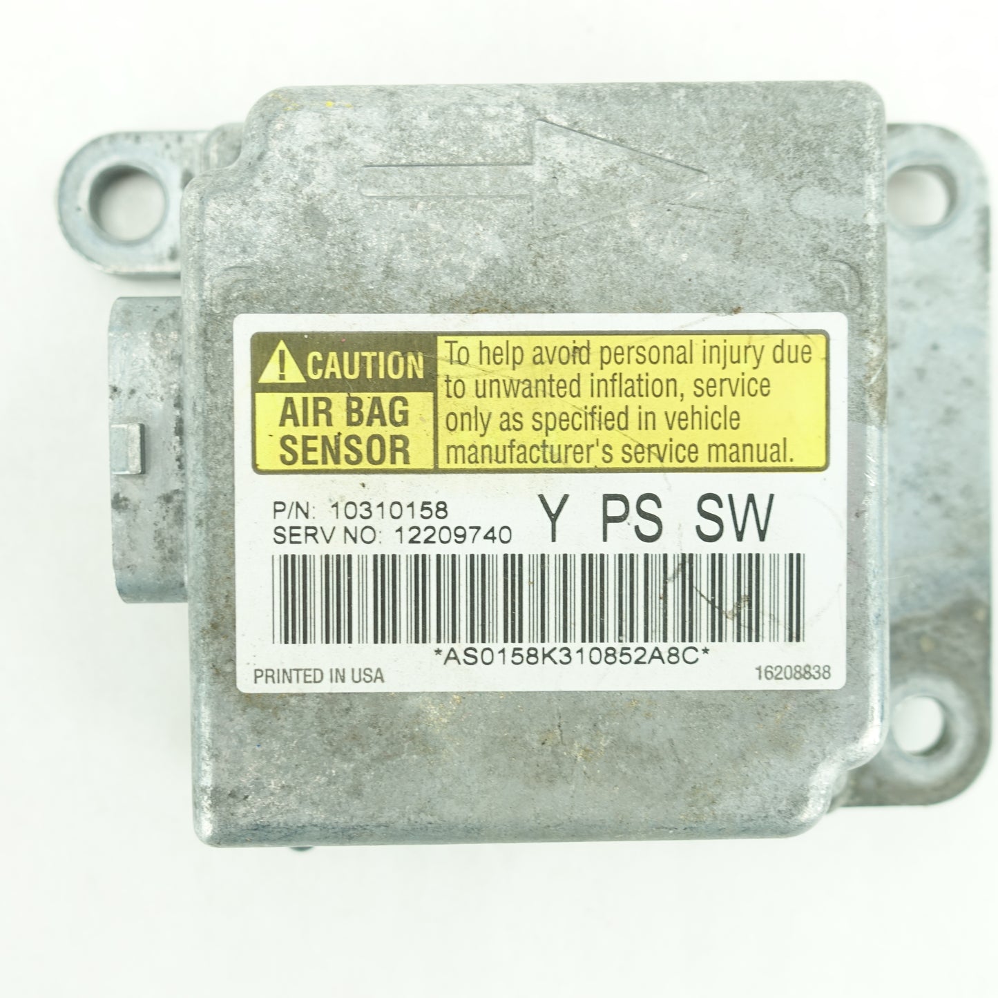 2000 2001 2002 2003 2004 Chevy Corvette Airbag Air Bag Module Control Computer
