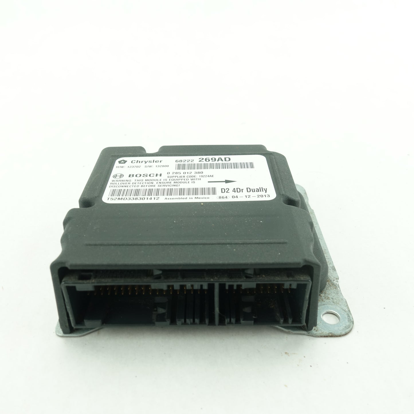 2014 2015 2016 2017 2018 Ram 3500 Crew Mega Cab Restraint Airbag Air Bag Control Module Computer