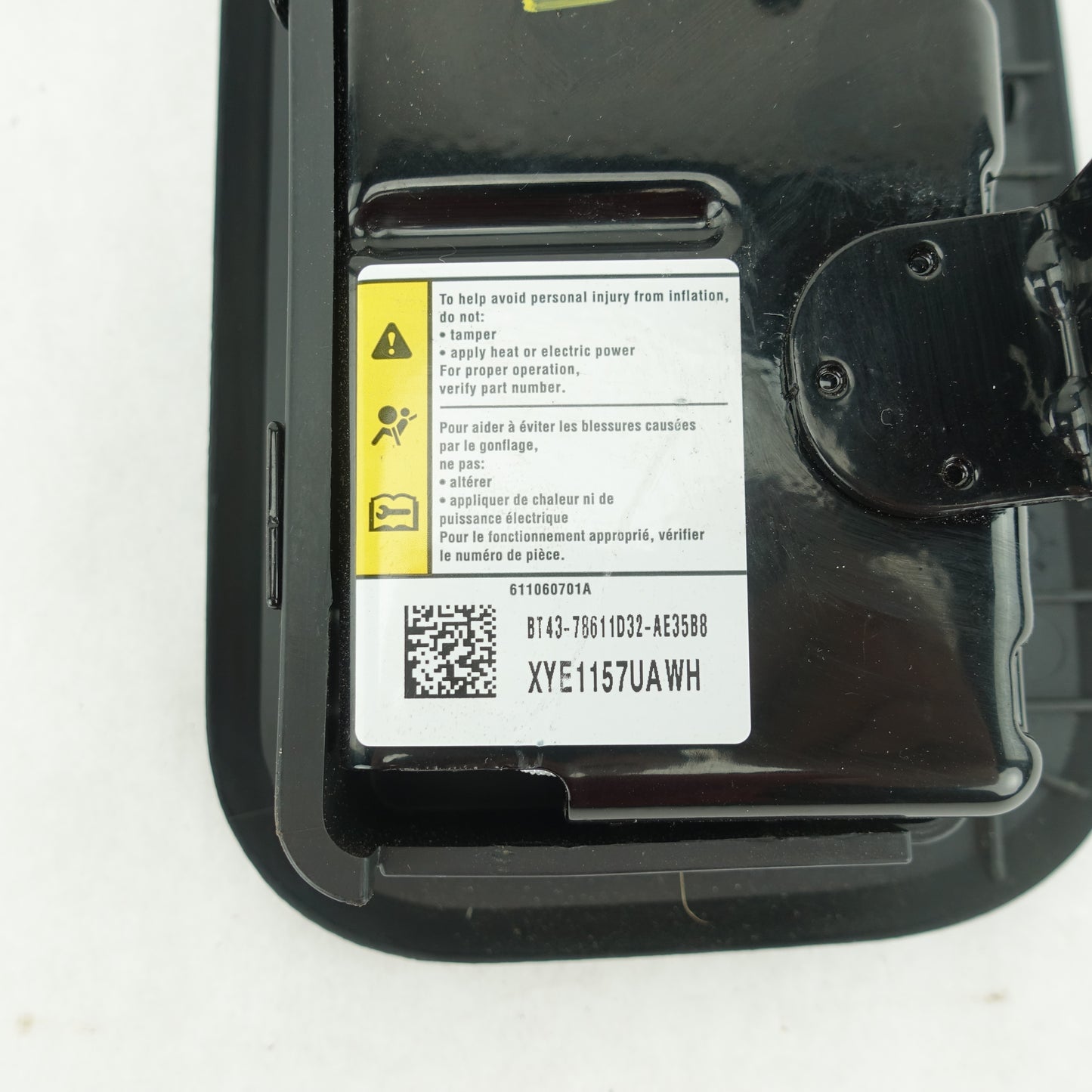 Ford Edge Lincoln MKX Passenger Right Seat Airbag Air Bag Black 2011 2012 2013 2014