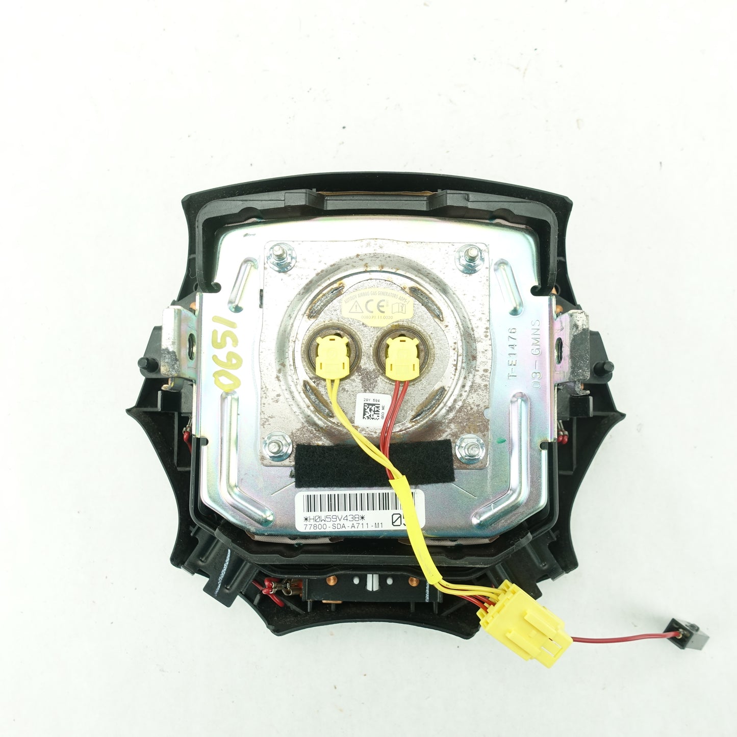 2006 2007 Honda Accord Sedan 2.4L Steering Wheel Airbag Air Bag Black
