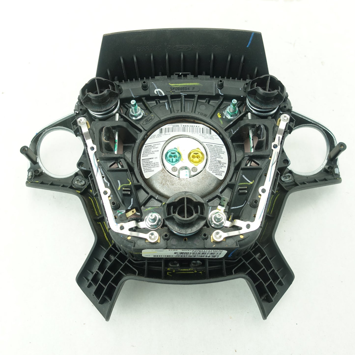 Ford Focus Drivers Steering Wheel Airbag Air Bag Black 2012 2013 2014 2015 2016 2017 2018