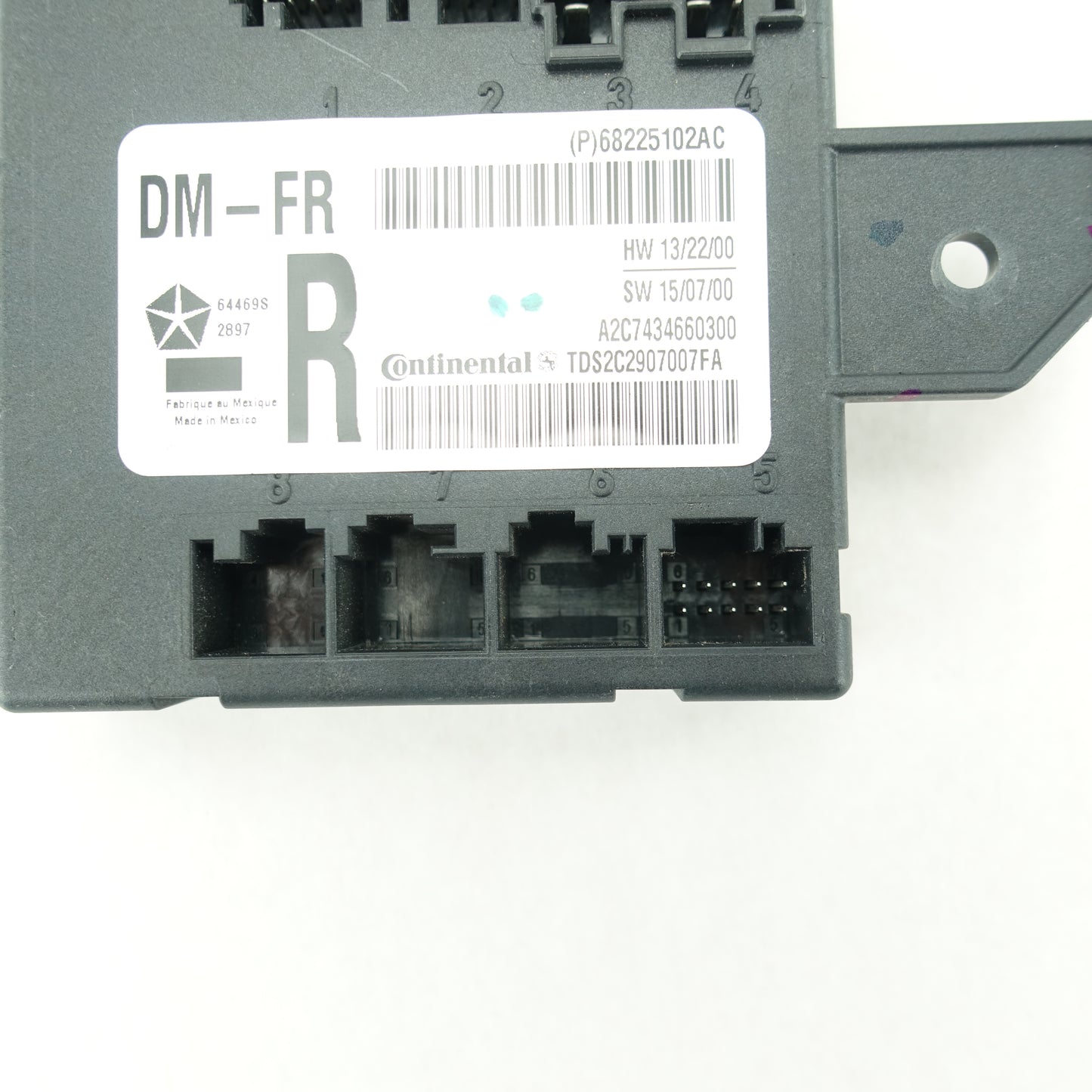 2013 2014 2015 2016 2017 2018 Ram 1500 Passenger Right Front Door Module Hub