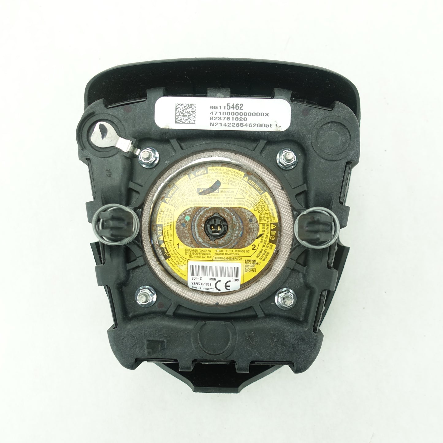 2013 2014 2015 2016 Chevy Cruze Steering Wheel Airbag Air Bag Black