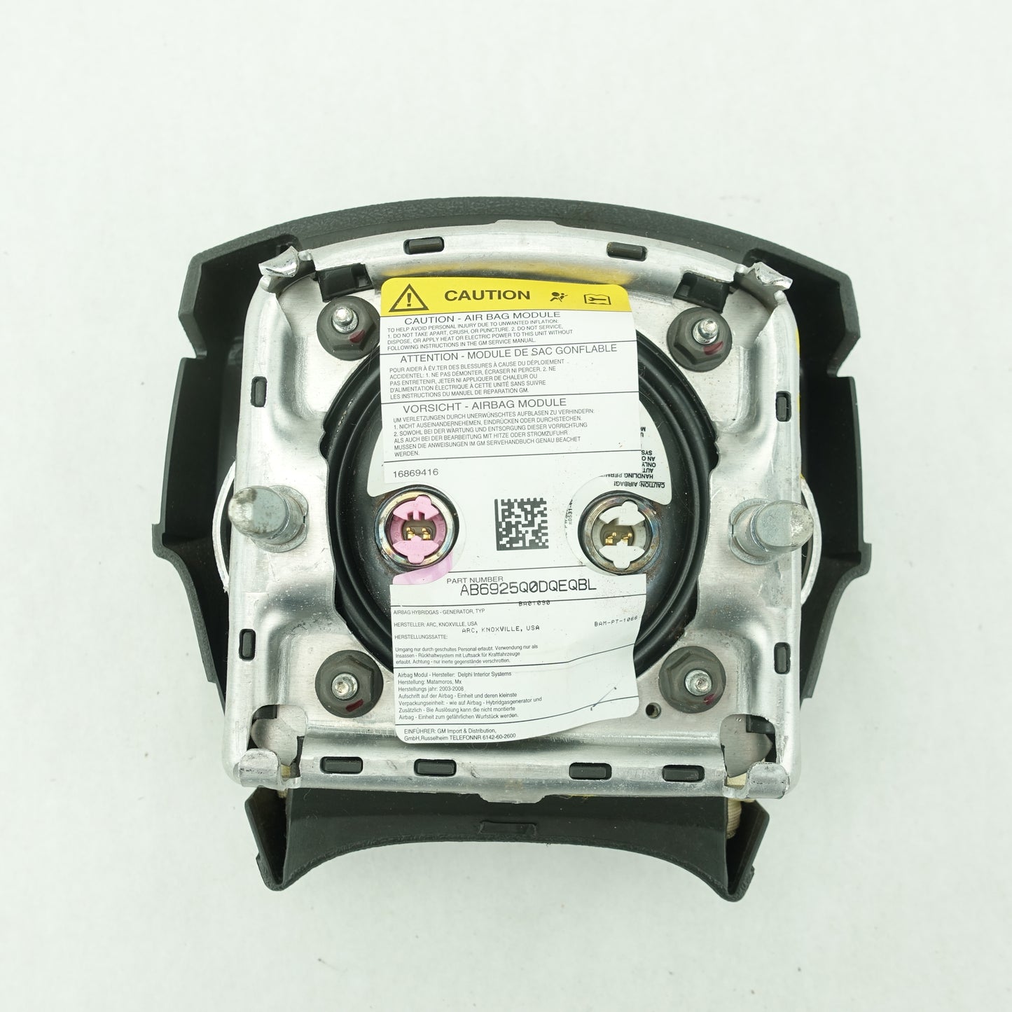 2004 2005 2006 Cadillac Escalade ESV EXT Steering Wheel Airbag Air Bag Black
