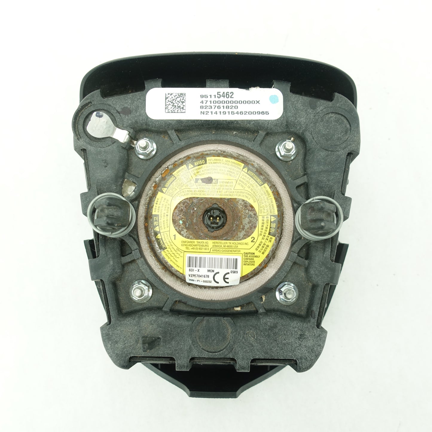 2013 2014 2015 2016 Chevy Cruze Steering Wheel Airbag Air Bag Black