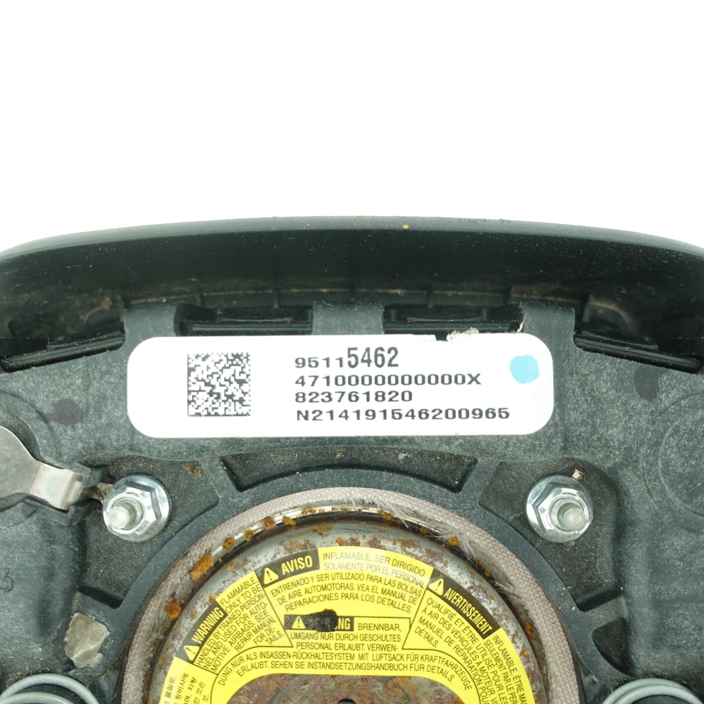2013 2014 2015 2016 Chevy Cruze Steering Wheel Airbag Air Bag Black