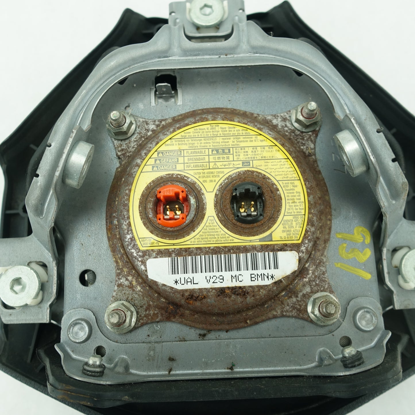 2008 2009 2010 2011 Subaru Impreza Steering Wheel Airbag Air Bag Black