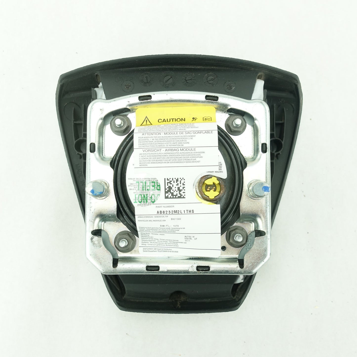 2011 2012 Silverado 2500 3500 Steering Wheel Airbag Air Bag Black