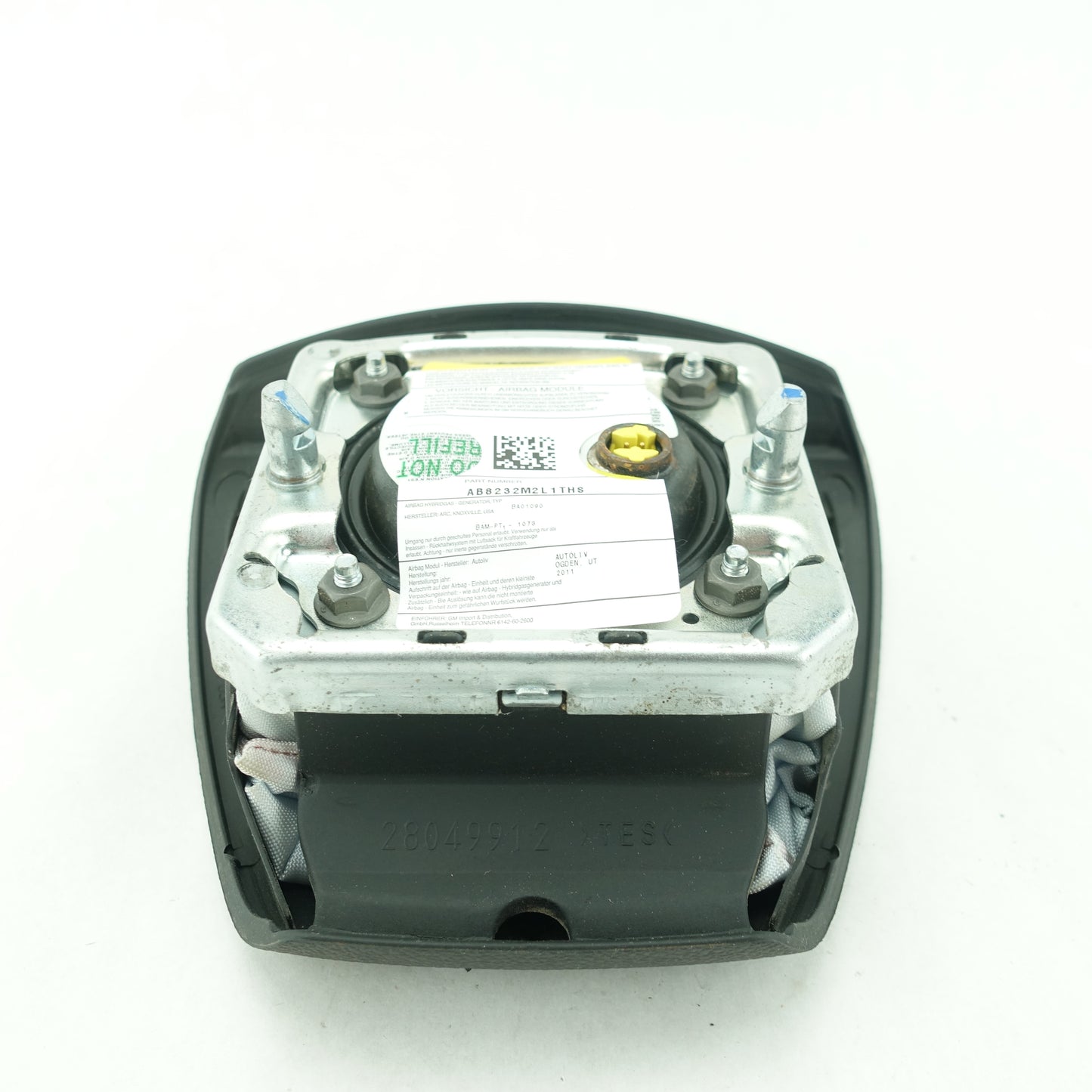 2011 2012 Silverado 2500 3500 Steering Wheel Airbag Air Bag Black
