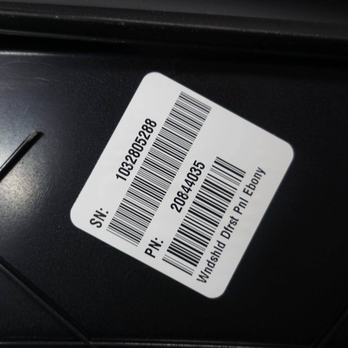 2008 2009 2010 2011 2012 Silverado Sierra Dash Defrost Vent Trim Panel Black OEM