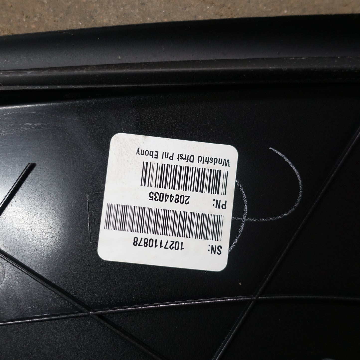 2008 2009 2010 2011 2012 Silverado Sierra Dash Defrost Vent Trim Panel Black OEM