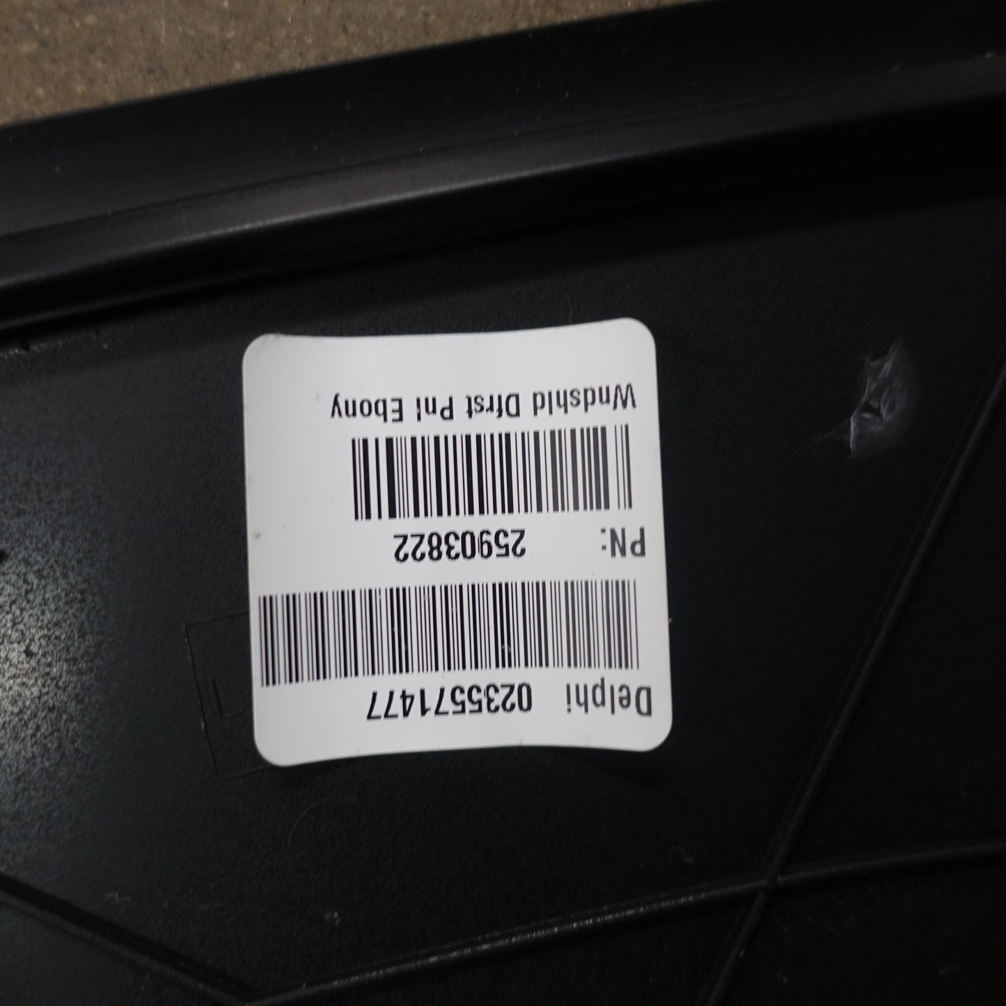 2008 2009 2010 2011 2012 Silverado Sierra Dash Defrost Vent Trim Panel Black OEM