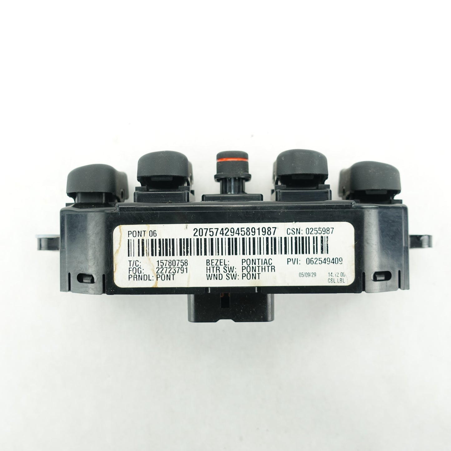 2006 Pontiac Torrent Master Window Switch