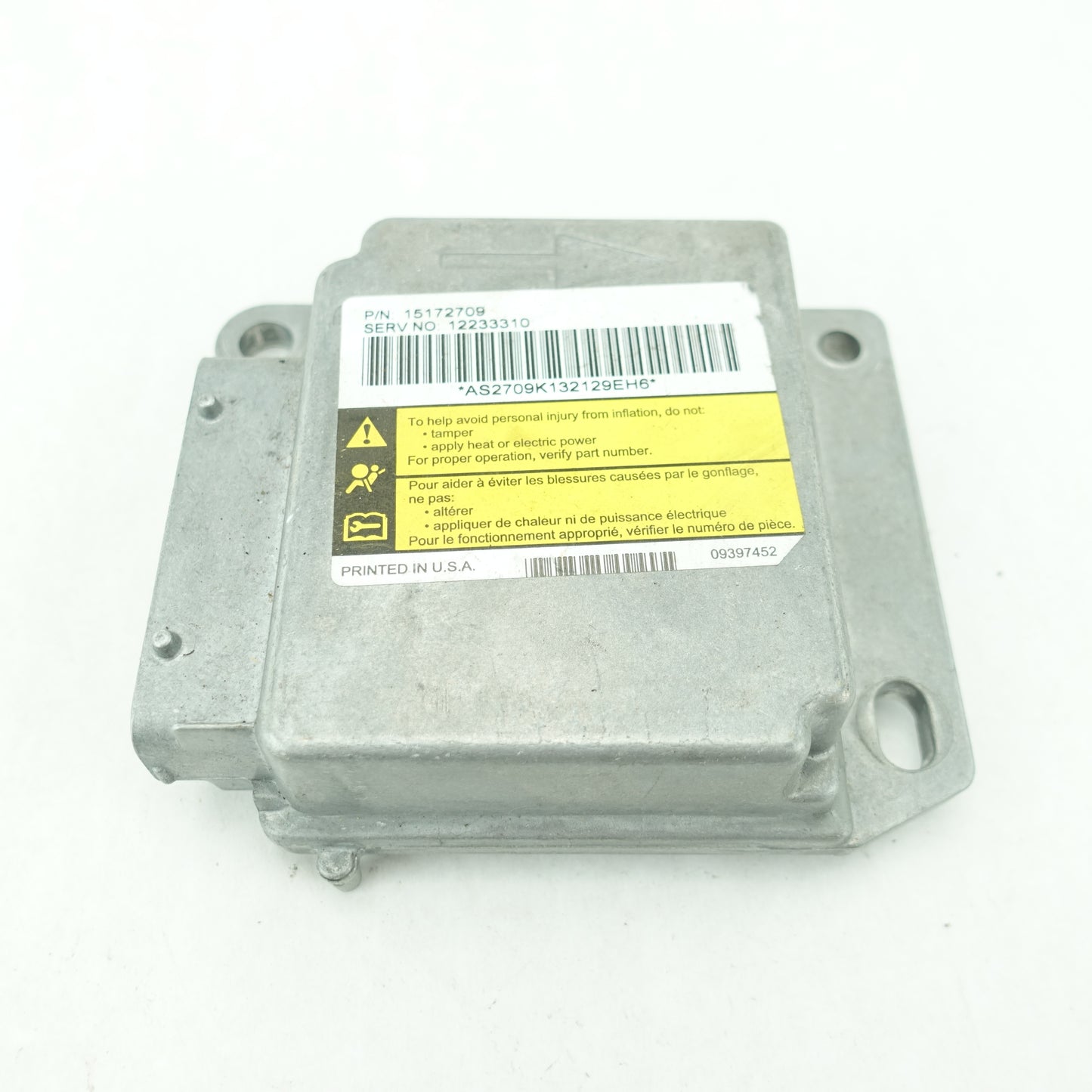 2004 Escalade Avalanche Suburban Tahoe Yukon Airbag Air Bag Control Module Computer