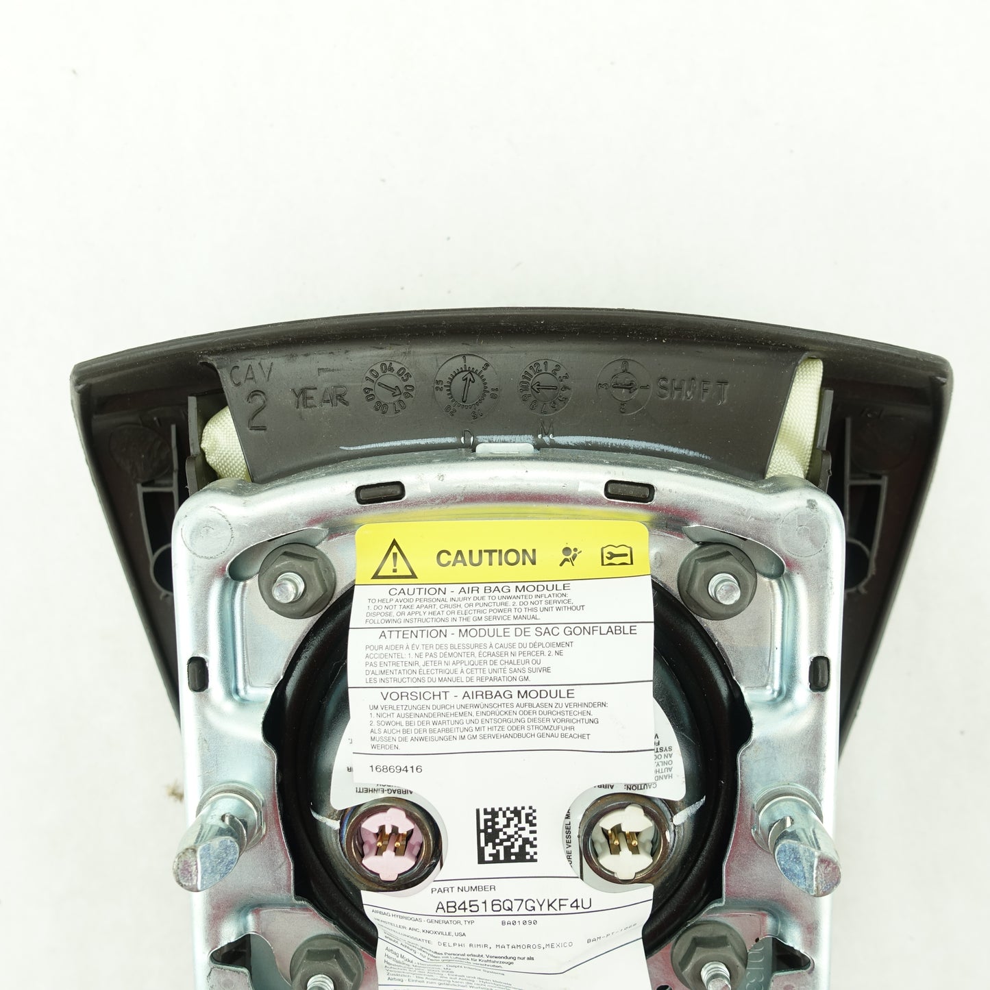 2007 2008 2009 2010 Cadillac Escalade ESV EXT Driver Left Steering Wheel Airbag Air Bag Brown