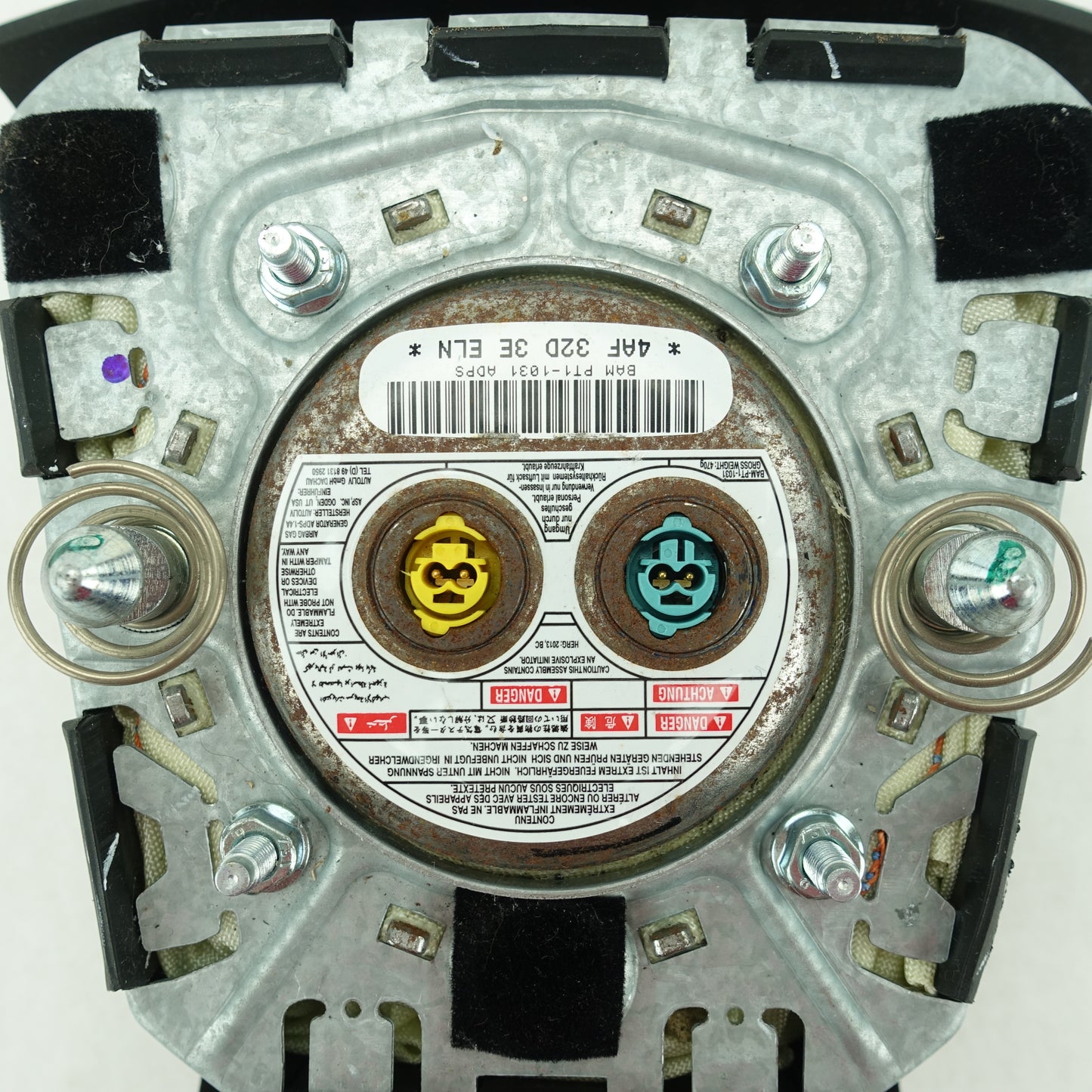 2010 2011 2012 2013 2014 2015 2016 2017 GMC Terrain Driver Left Steering Wheel Airbag Air Bag Black