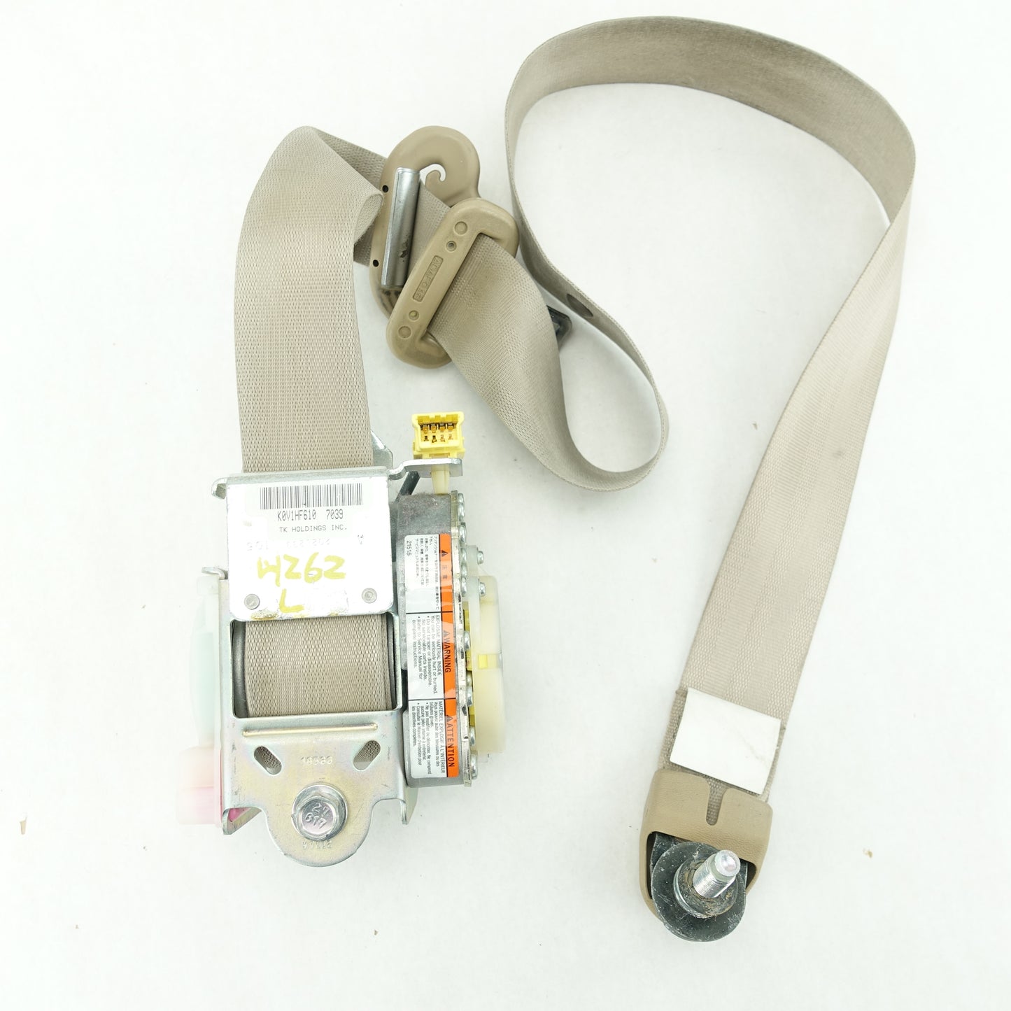 2003 2004 2005 2006 Honda Accord Sedan Four Door Driver Left Front Seat Belt Tan