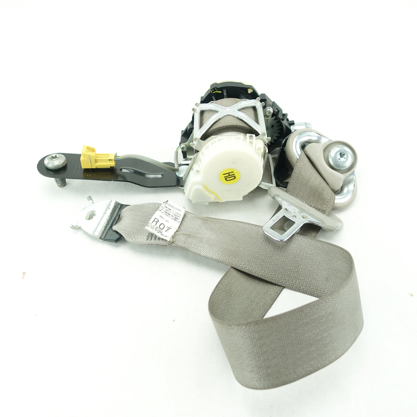 2008 Silverado Sierra 2500 3500 Crew Cab Passenger Right Front Seat Belt Gray