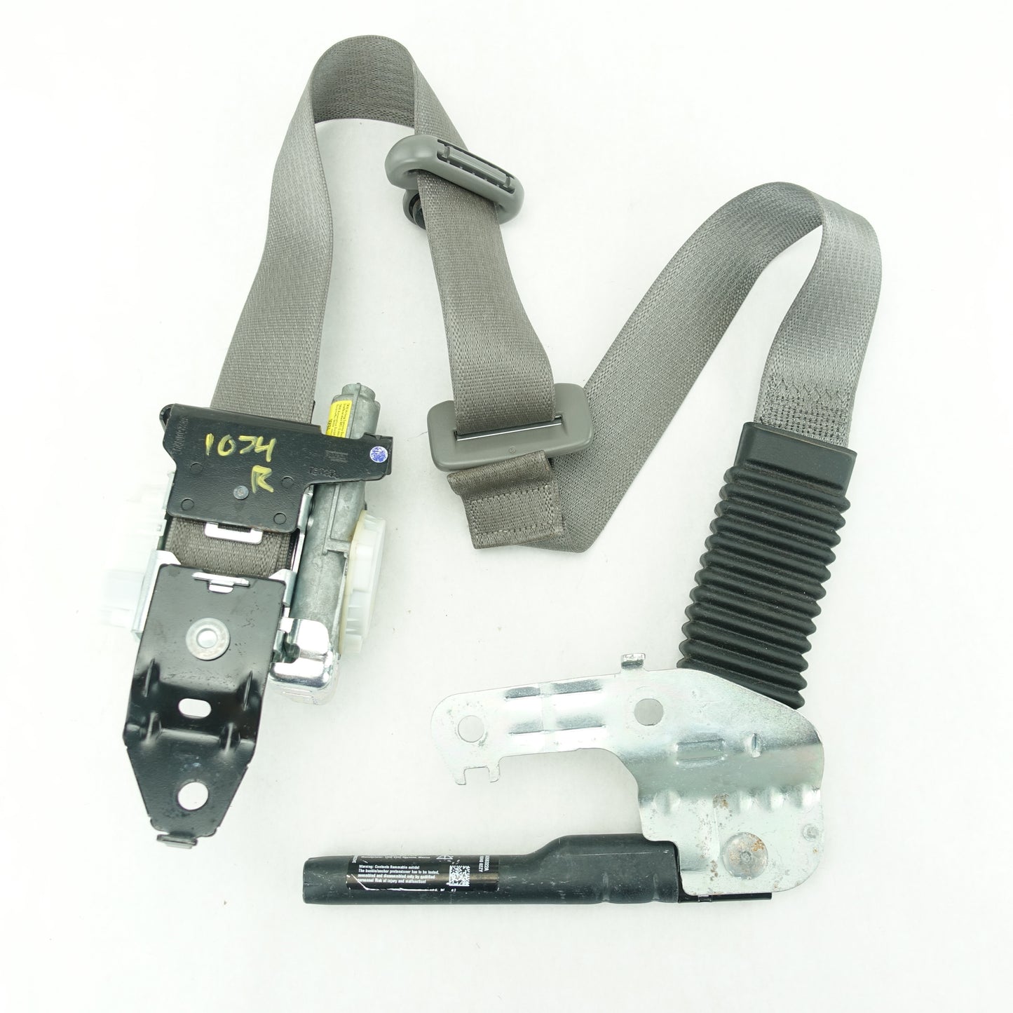 2018 2019 2020 Ford F150 Crew Cab Passenger Right Front Seat Belt Gray