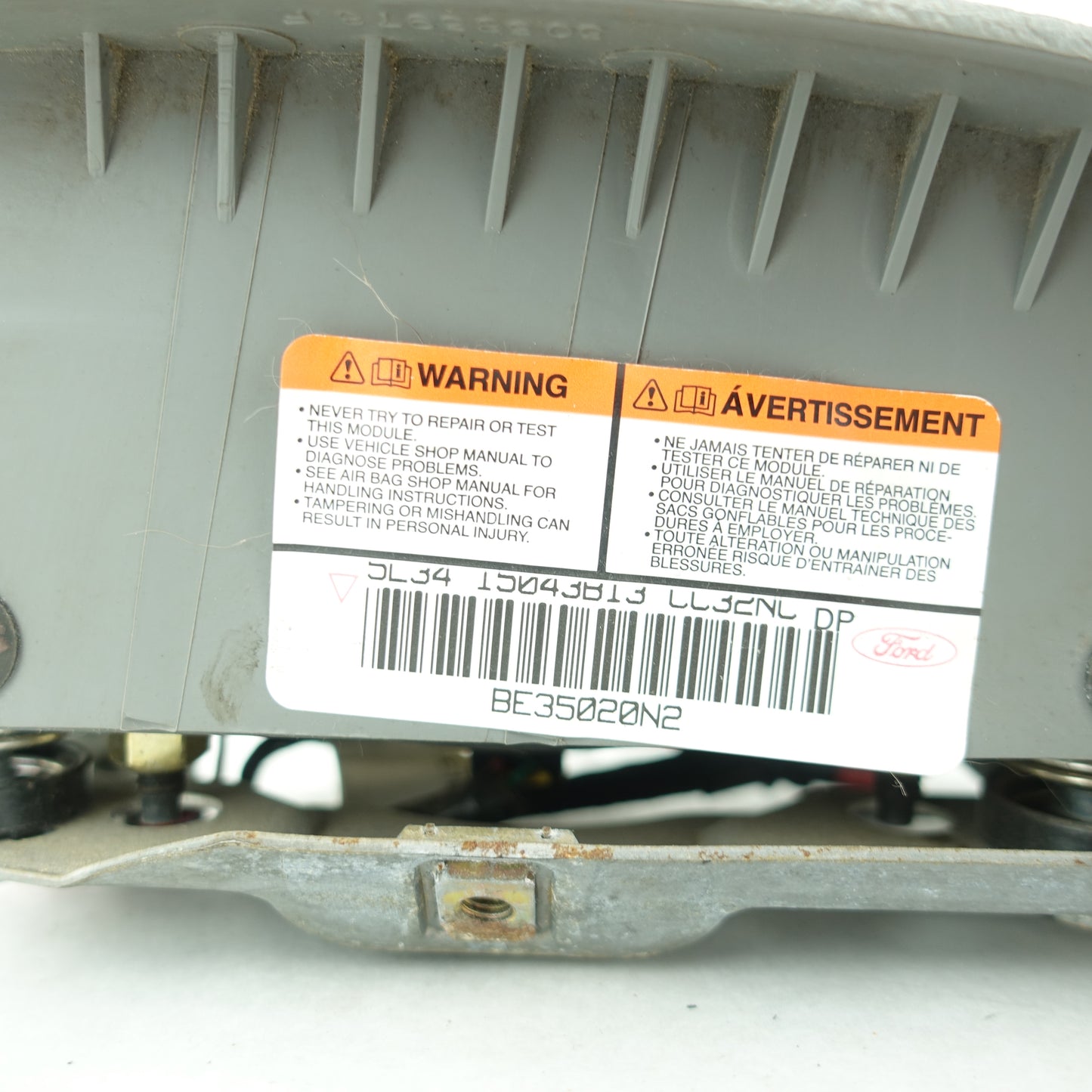 Damage Ford F150 F-150 Steering Wheel Airbag Air Bag Gray 2004 2005 2006 2007 2008