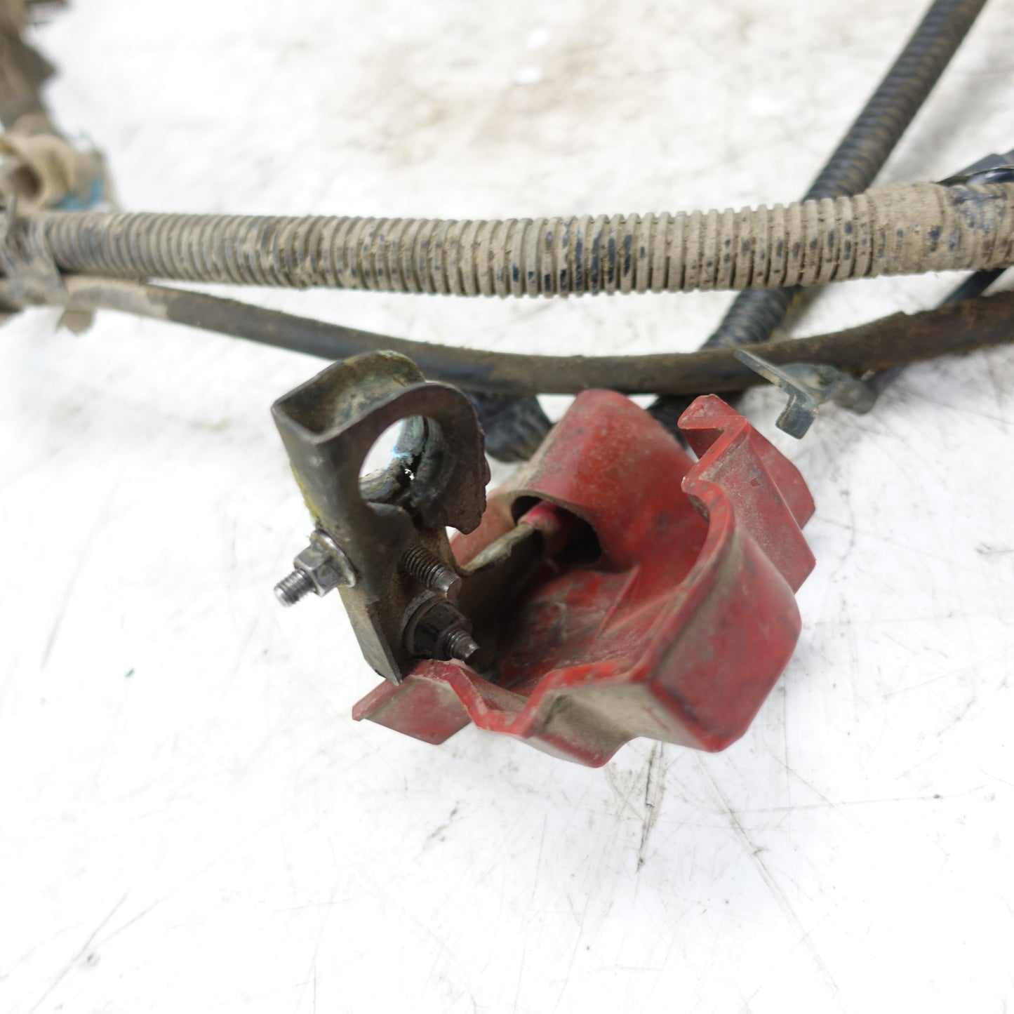 2009 Ford F550 6.8L V10 Positive Negative Battery Cable Wire