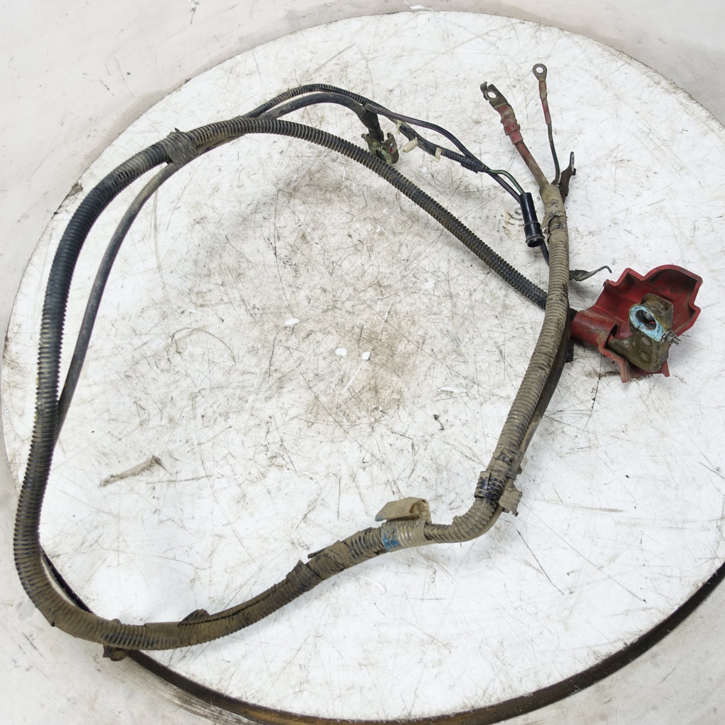 2009 Ford F550 6.8L V10 Positive Negative Battery Cable Wire