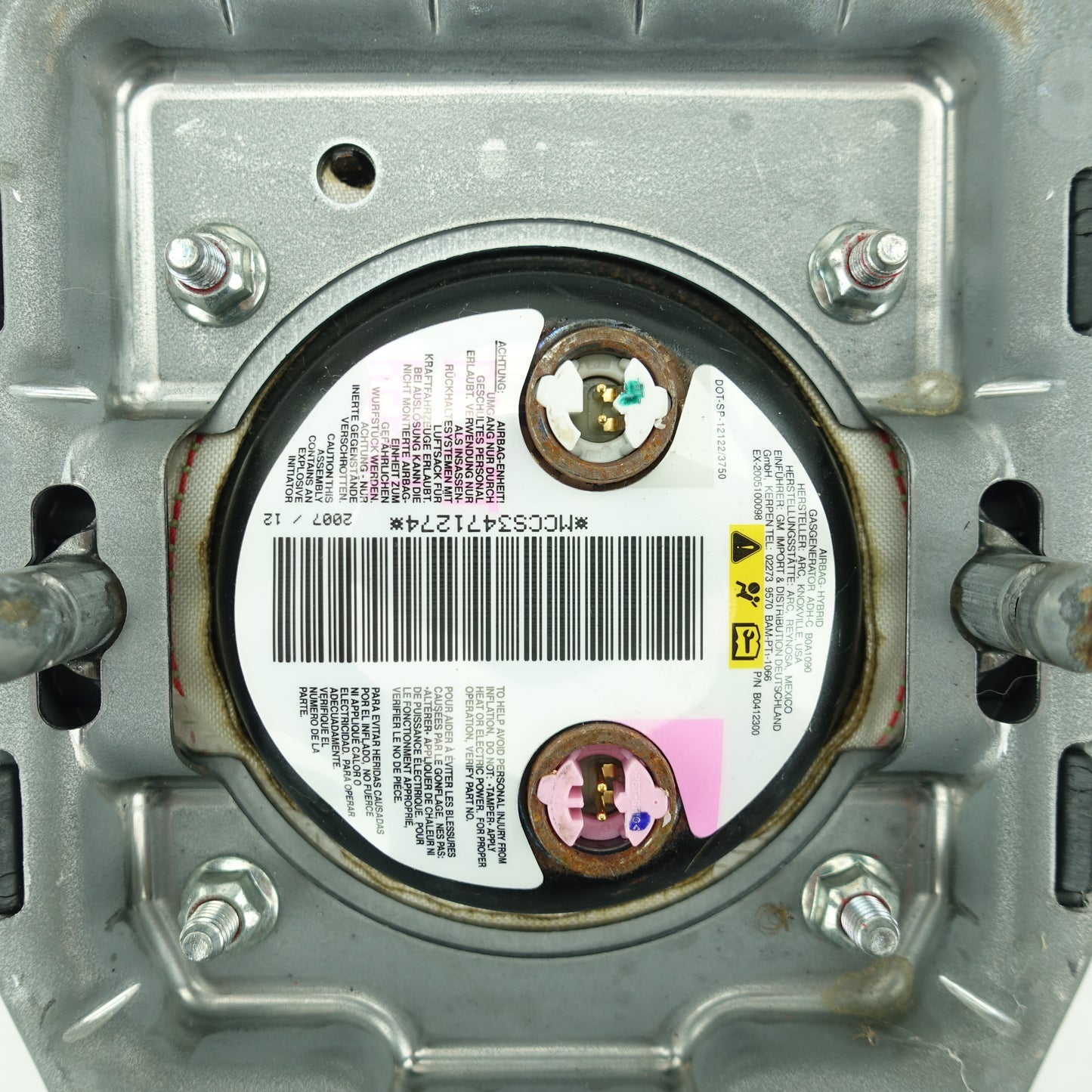 Buick Enclave Steering Wheel Driver Left Airbag Air Bag Black 2008 2009 2010 2011 2012 2013 2014 2015 2016 2017