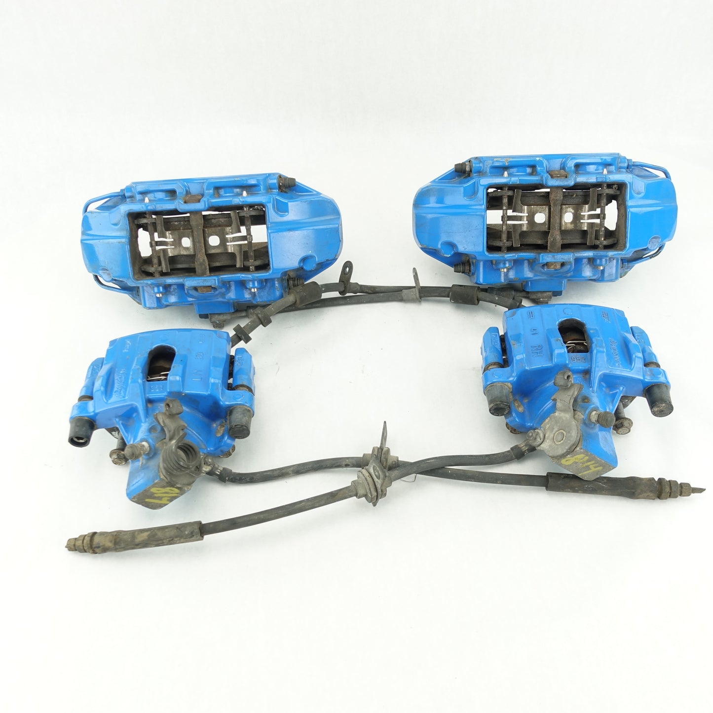 2016 2017 2018 Ford Focus RS Brake Calipers Front & Rear Caliper Set Brembo Blue