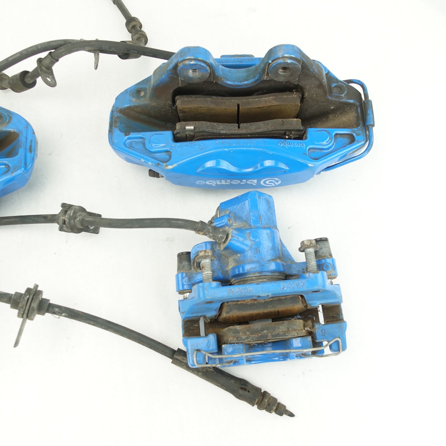 2016 2017 2018 Ford Focus RS Brake Calipers Front & Rear Caliper Set Brembo Blue