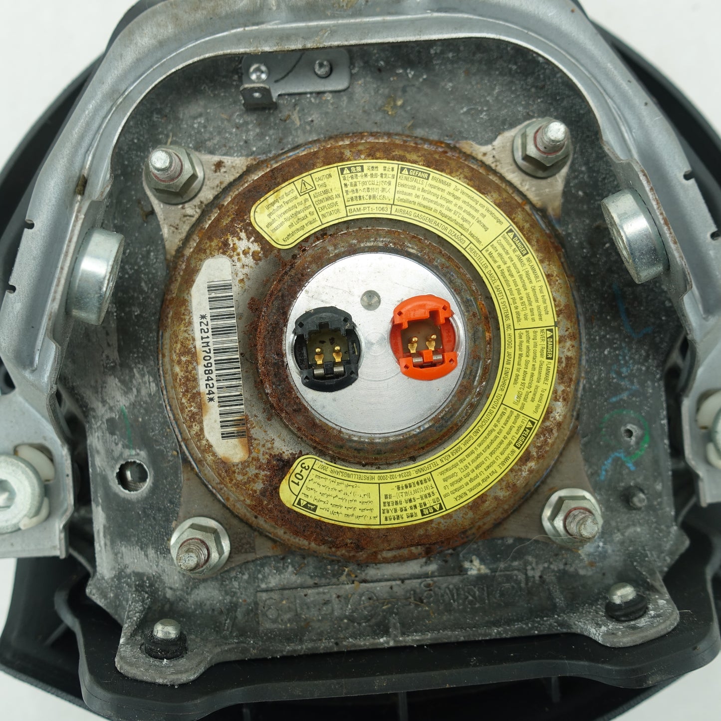2007 2008 2009 Scion TC Driver Left Steering Wheel Airbag Air Bag Black