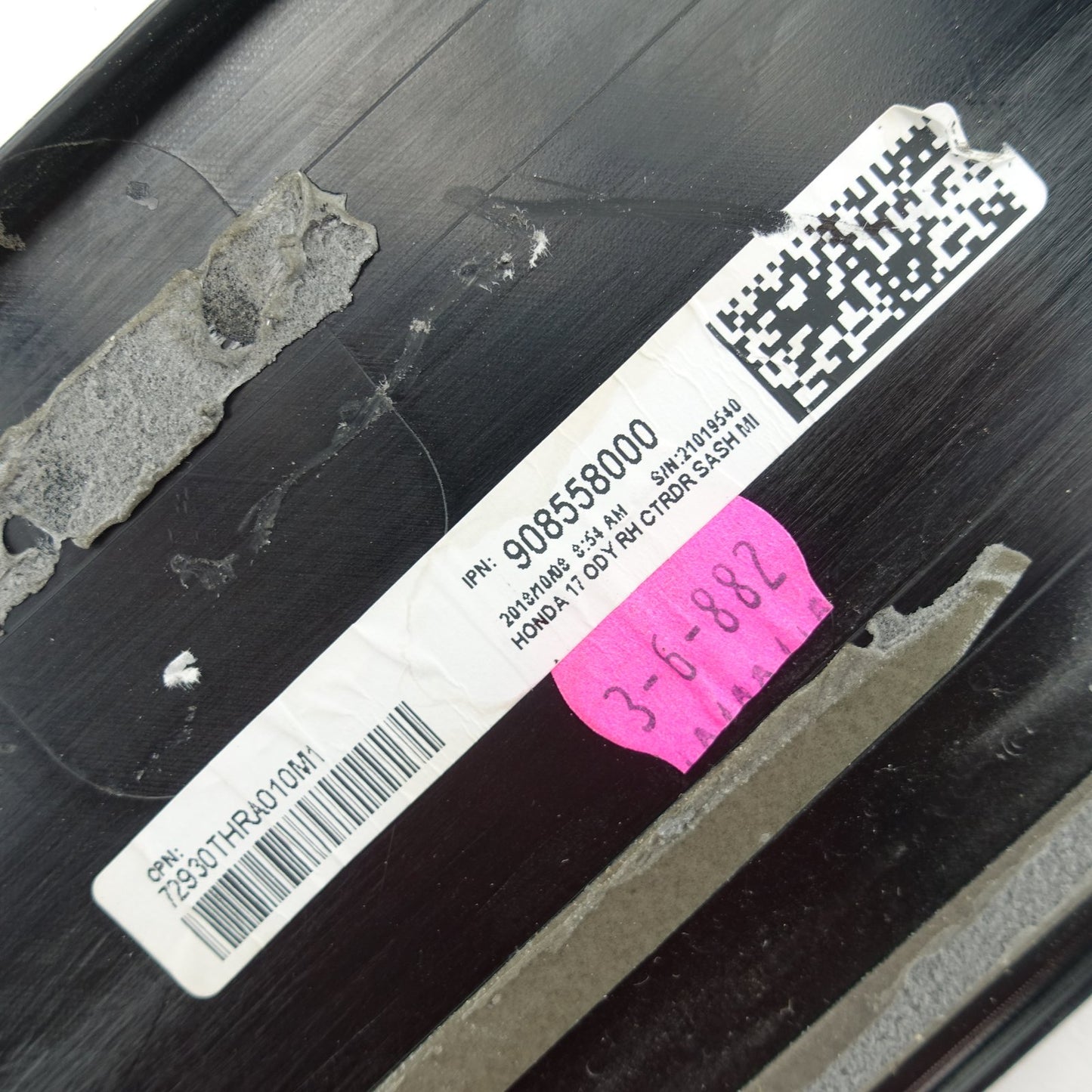 2022 2023 2024 2025 Honda Odyssey Right Rear Door Front Edge Molding Trim Pillar