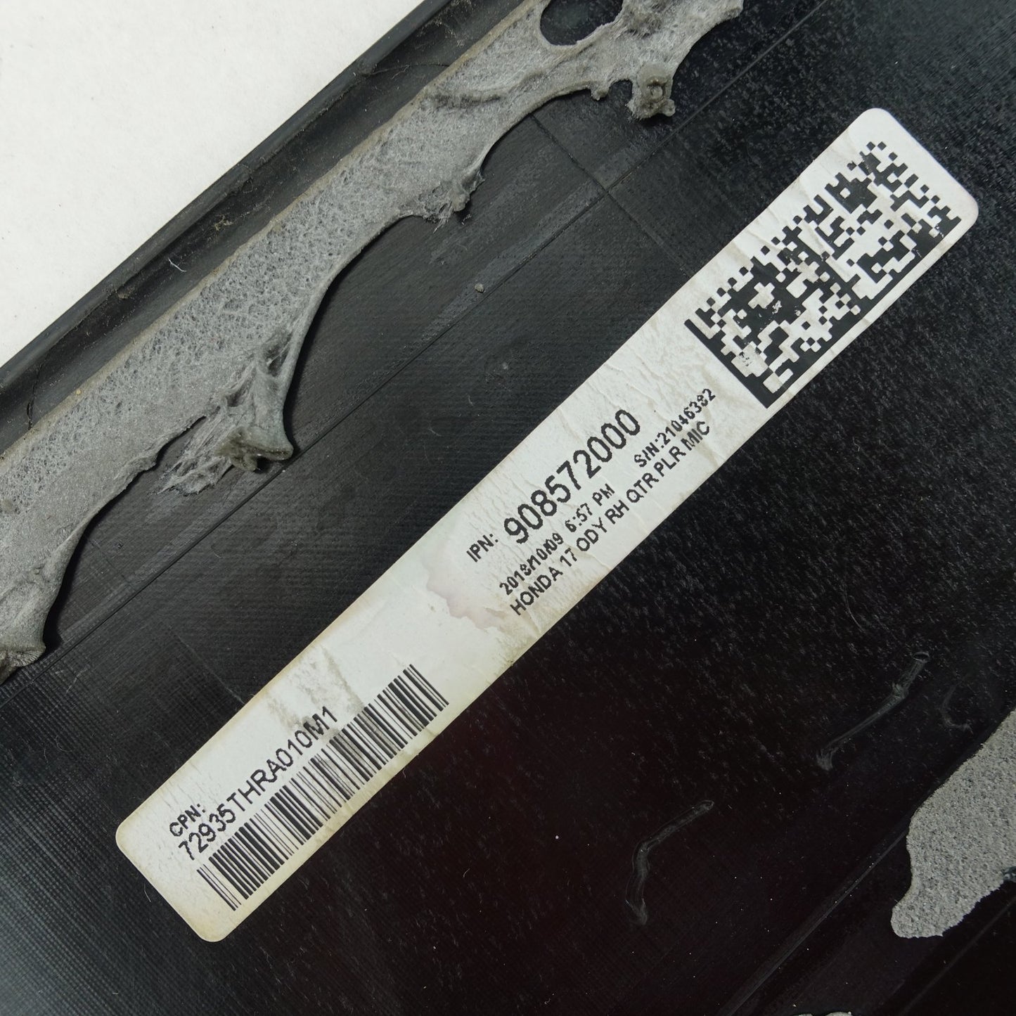 2022 2023 2024 2025 2026 Honda Odyssey Right Sliding Door Pillar Trim Rear Edge