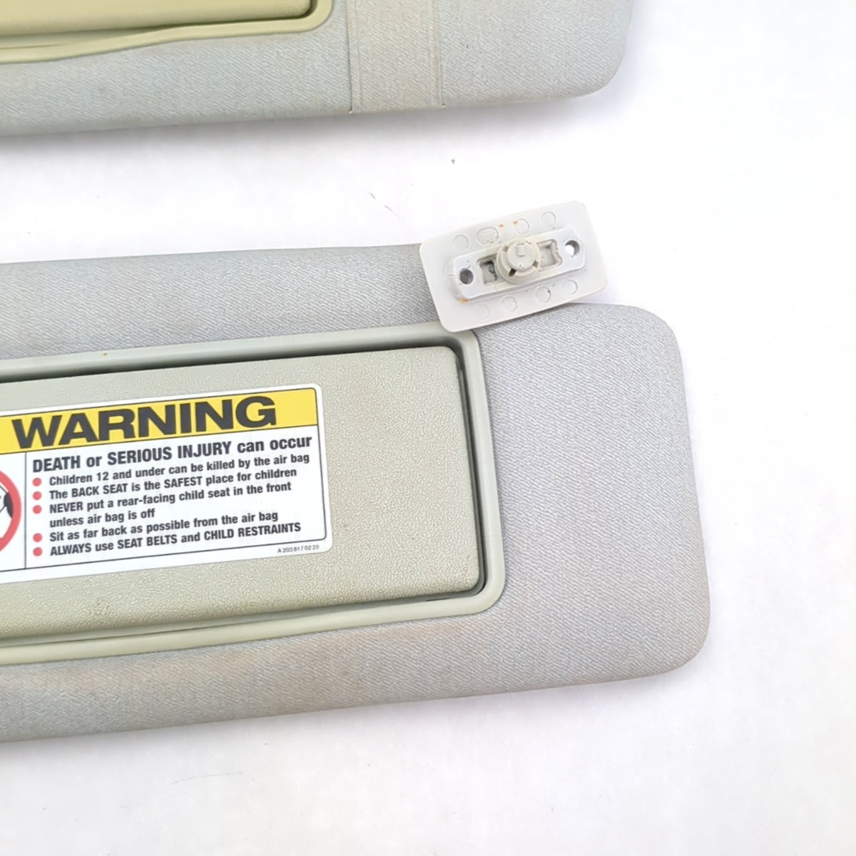 1999 2000 Mercedes C230 C280 Sun Visor Pair Left Right Gray Illuminated