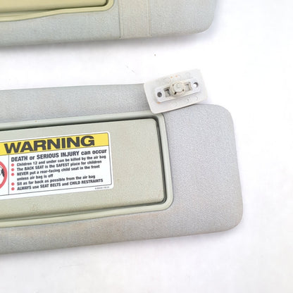 1999 2000 Mercedes C230 C280 Sun Visor Pair Left Right Gray Illuminated