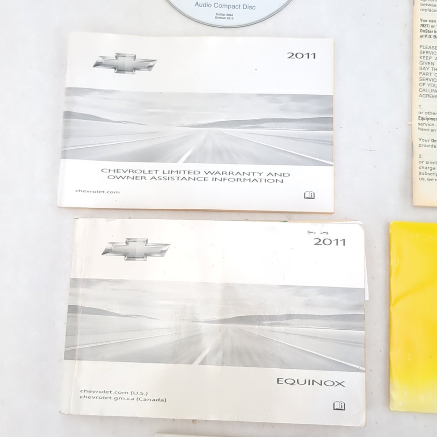 2011 Chevrolet Equinox Owners Manual Guide Book