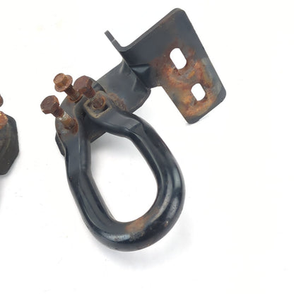 2011 2012 2013 14 Ford F250 F350 Front Left Right Pair Set Tow Hook Hooks Black