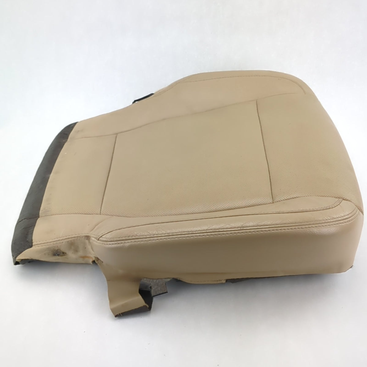 Read 2015 2016 Ford F150 Passenger Seat Bottom Cushion Leather Tan Vented