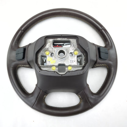 Worn 2014 2015 2016 2017 18 Silverado Sierra Brown Leather Steering Wheel Heated