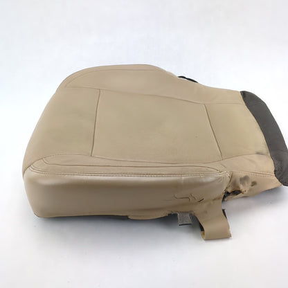 Damage 2015 2016 Ford F150 Left Driver Seat Bottom Cushion Leather Tan Vented