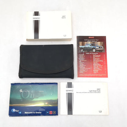 2007 GMC Sierra Owner Manual Set Book Guide Warranty OnStar