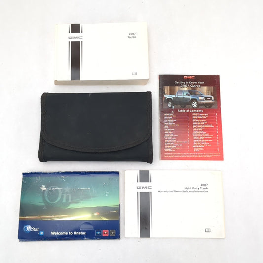 2007 GMC Sierra Owner Manual Set Book Guide Warranty OnStar