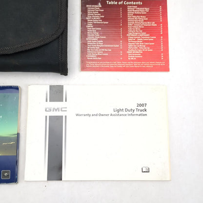 2007 GMC Sierra Owner Manual Set Book Guide Warranty OnStar