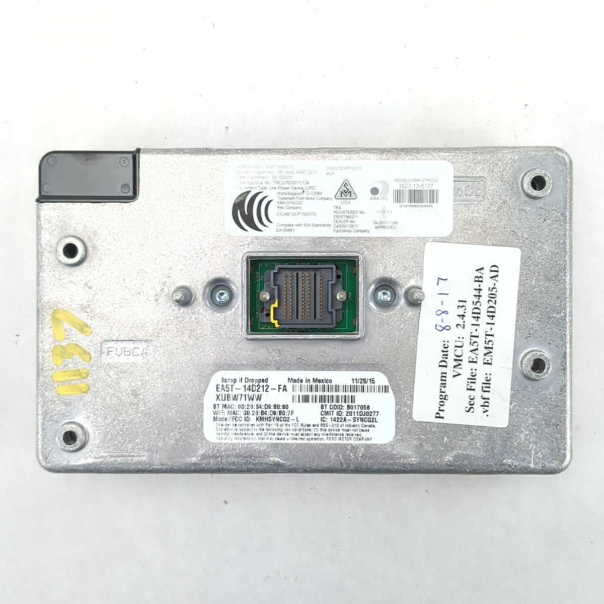 2012 2013 2014 Ford Edge Sync Module Voice Recognition Control Unit