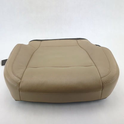 Read 2015 2016 Ford F150 Passenger Seat Bottom Cushion Leather Tan Vented