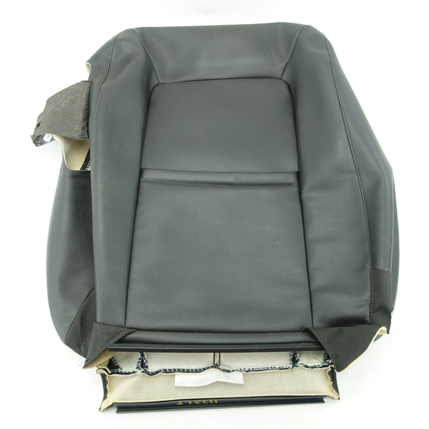 2012 2013 2014 Ford Edge Driver Left Front Seat Back Cover Skin Black Leather