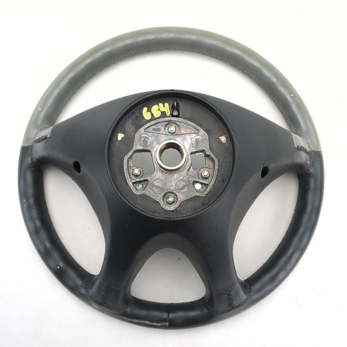 1998 1999 2000 Mercedes-Benz C280 Sport Steering Wheel Black Gray Leather