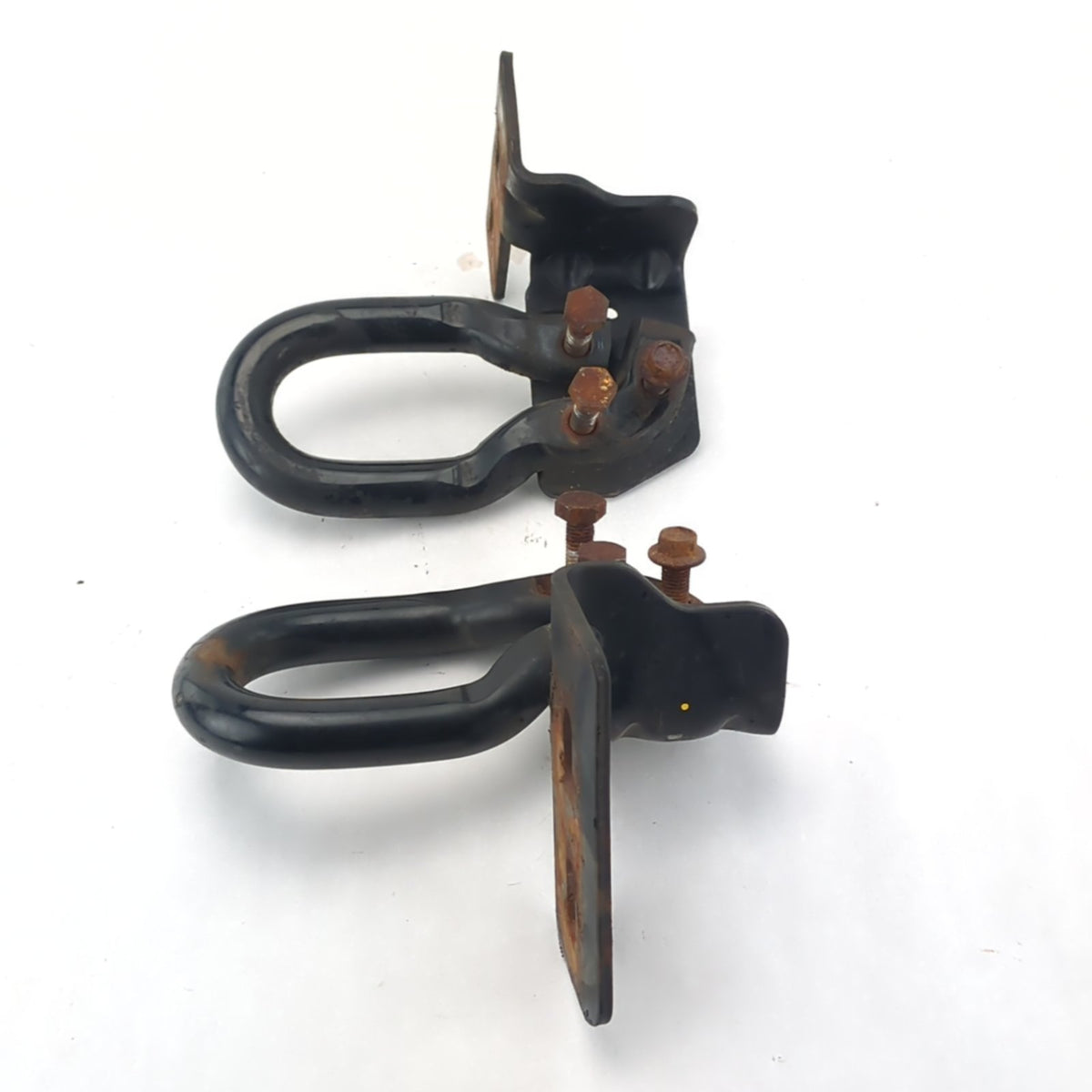 2011 2012 2013 14 Ford F250 F350 Front Left Right Pair Set Tow Hook Hooks Black