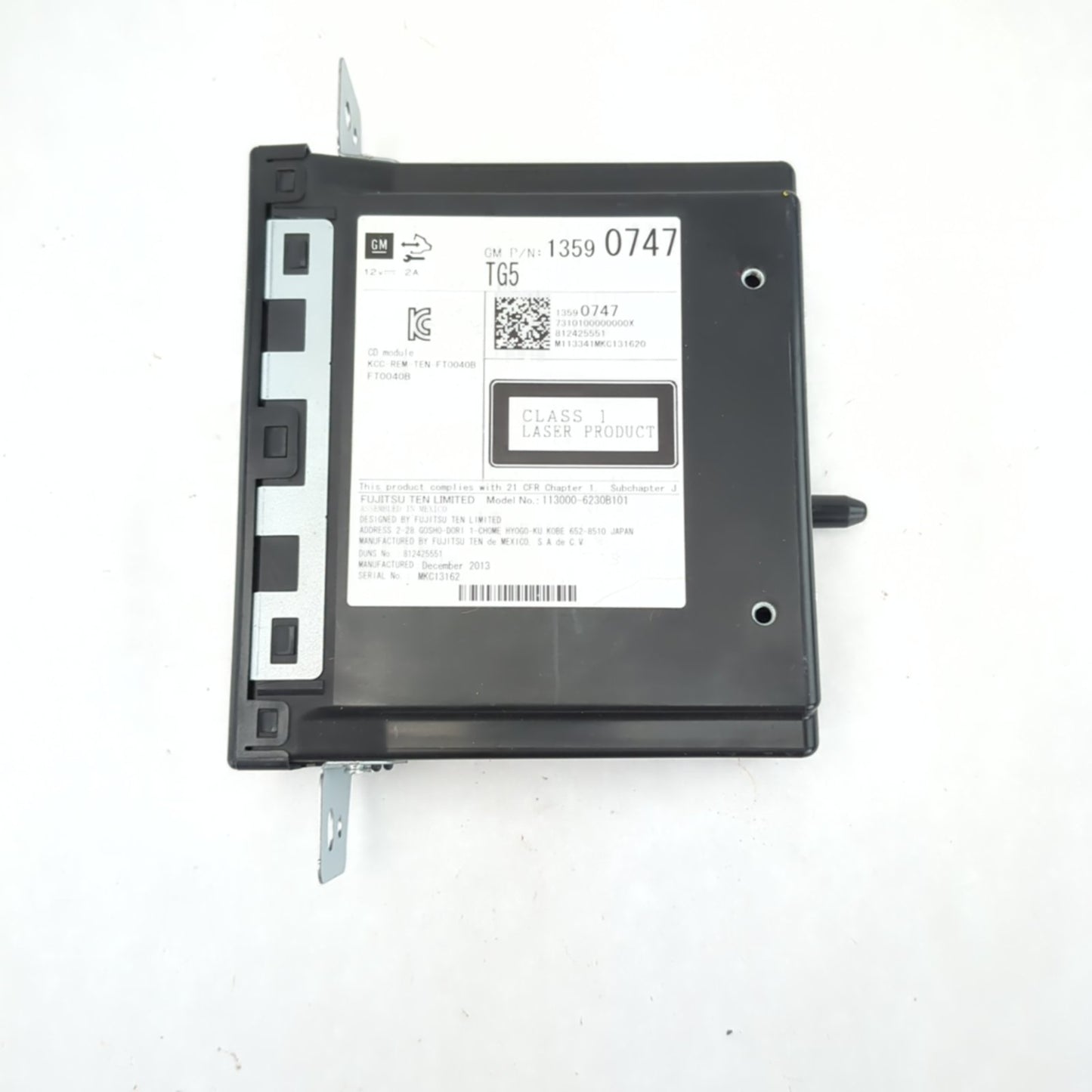 2013 2014 2015 Silverado Sierra Disc Player CD Radio Module