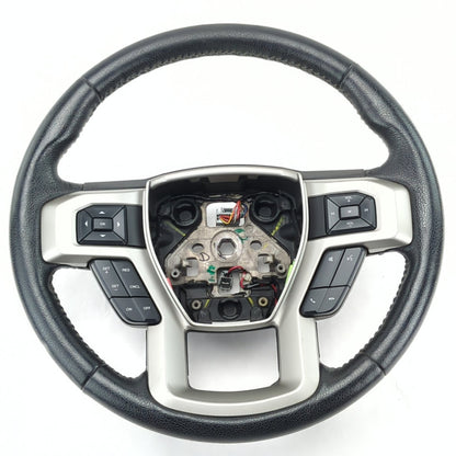 2015 2016 2017 Ford F150 Steering Wheel Assembly Heated Leather Black